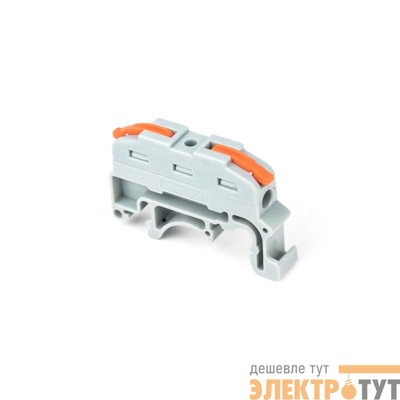 Клемма монтажная СМК PTC-1P 4211 DIN 450В 32А 0.08-2.5(4.0)кв.мм JazzWay 5073883