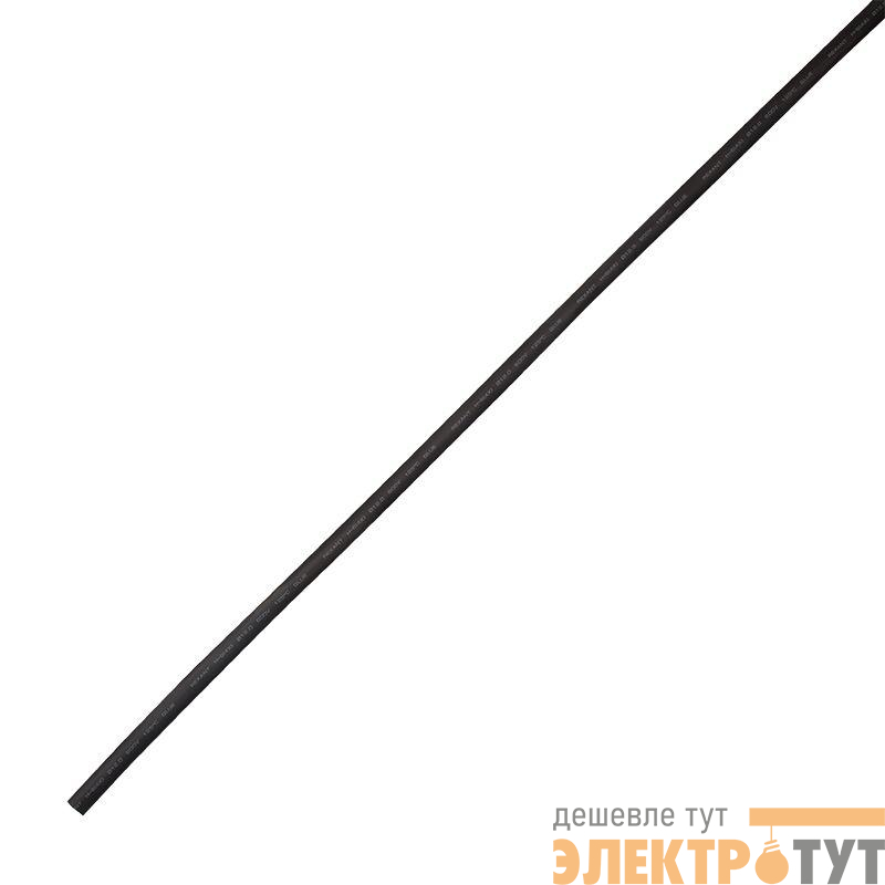 Трубка термоусадочная двустенная клеевая 12/3 (4:1) черн. 1м Rexant 23-1206