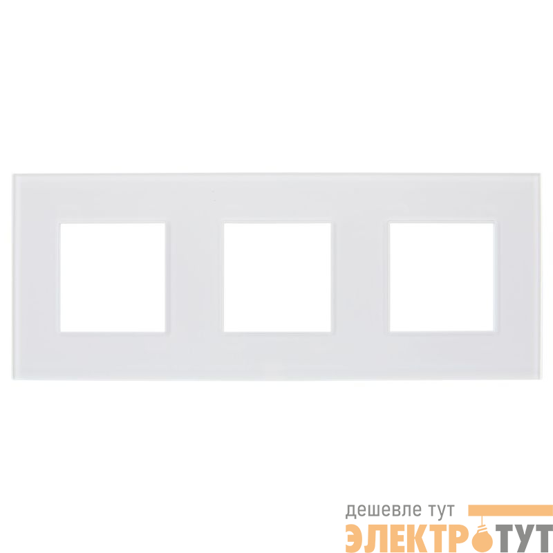 Рамка 3-м SKANDY SK-F23W стекло арктич. бел. IEK SK-M32-G-K01