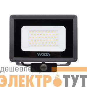 Прожектор светодиодный 50Вт 5700К IP65 4500лм с датчиком WOLTA WFL-50W/06S