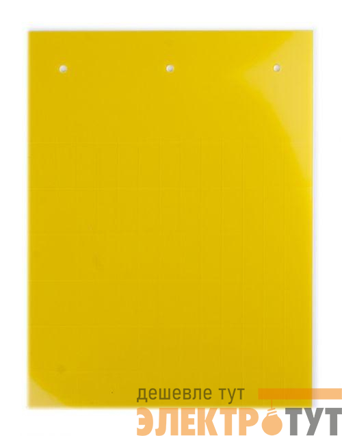 Табличка полужесткая установка в держатель ПВХ-0.5 желт. (уп.50шт) DKC TAS209Y
