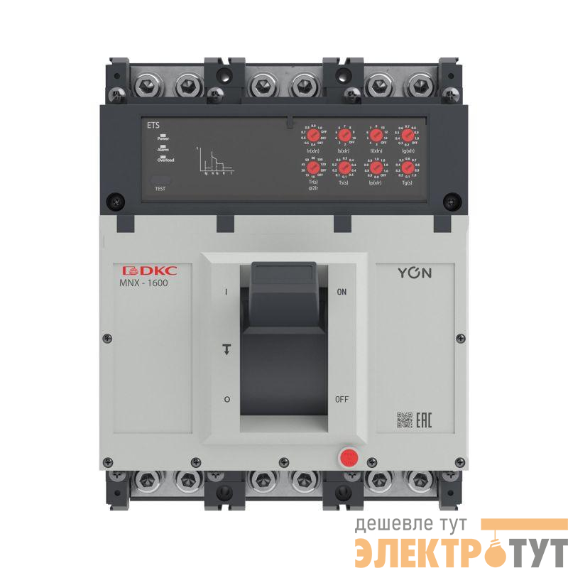 Выключатель автоматический 3P 800А 70кА pro MNX1600L при AC415V расцепитель ETS YON MNX1600L3PETS0800