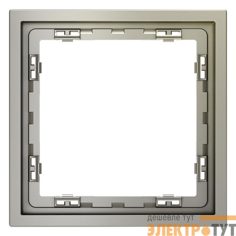 Рамка 1-м S70 пластик. шелк Voltum VLS100104