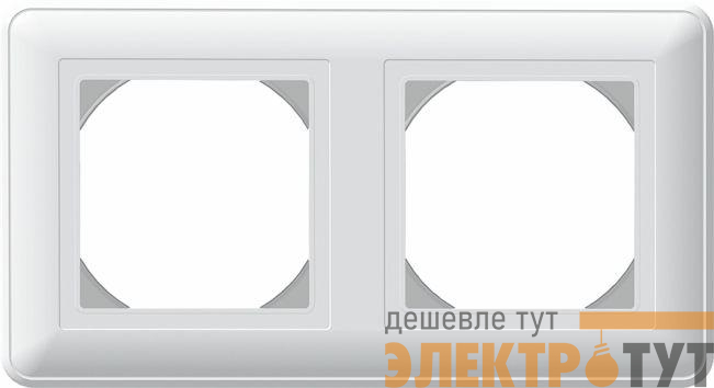 Рамка 2-м W59 AQUA IP44 горизонт. бел. SchE KD-2B-18
