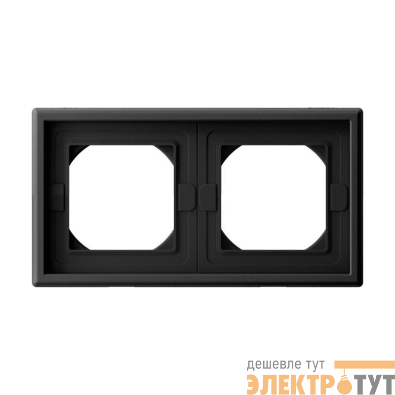 Рамка 2-м ArtGallery IP44 карбон SE GAL441002