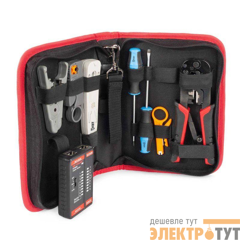 Набор для работ с сетевым кабелем LAN-8 ПРОФИ КВТ 90348