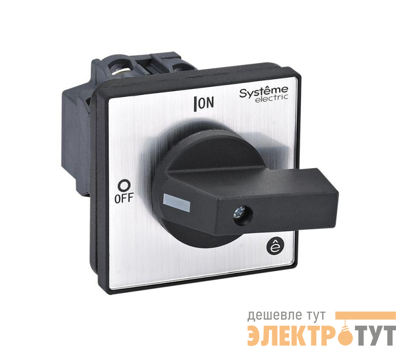 Выключатель-разъединитель 3п 20А IP20 с черн. рукоят. на дверцу 4 винтами SE MSD20320B