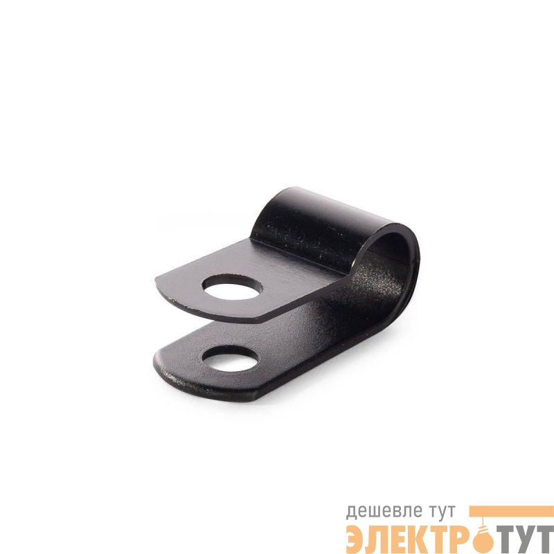 Скоба СНК 6 пластик. черн. (уп.100шт) Fortisflex 103929