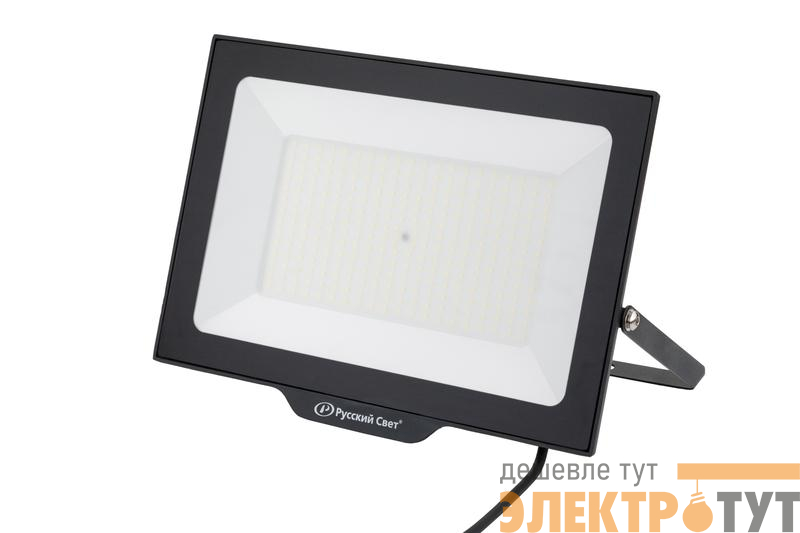 Прожектор светодиодный СДО FL 10 C 200W VW 840 BK CL 397х290х31.5мм 200Вт 4000К IP65 уличный черн. Русский Свет 15081023281