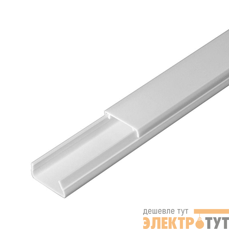 Кабель-канал 20х10 L2000 с двойн. замком бел. Промрукав PR.0325203