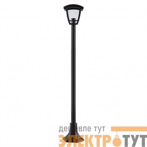 Светильник светодиодный садово-парковый ДТУ 07-8-002 Валенсия 4 8Вт 3000К IP44 4 гранный напольный черн. Эра Б0064265