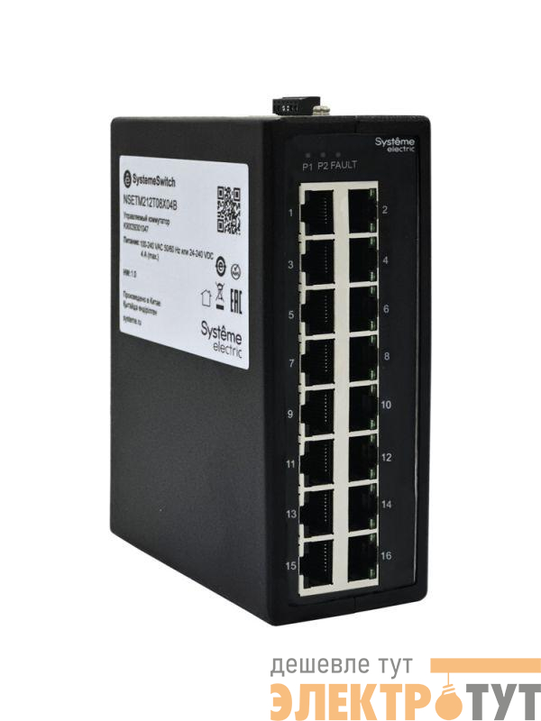 Коммутатор промышленный неуправляемый Ethernet 16х10/100BaseT SE NSETU116T16X00B