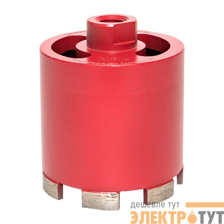 Коронка алмазная для дрелей с микроударом (верхнее пылеудаление) DCH-82MHS Micro Hit Laser M16 Professional EKF dch-82-mhs-m16