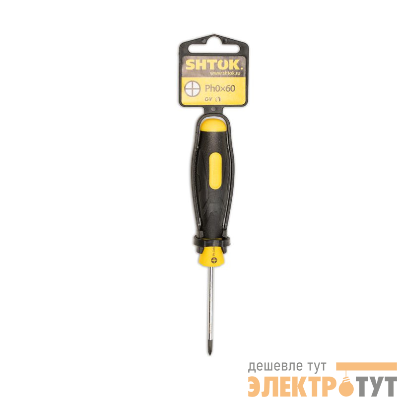 Отвертка РН 0х60мм (09106) SHTOK 376323