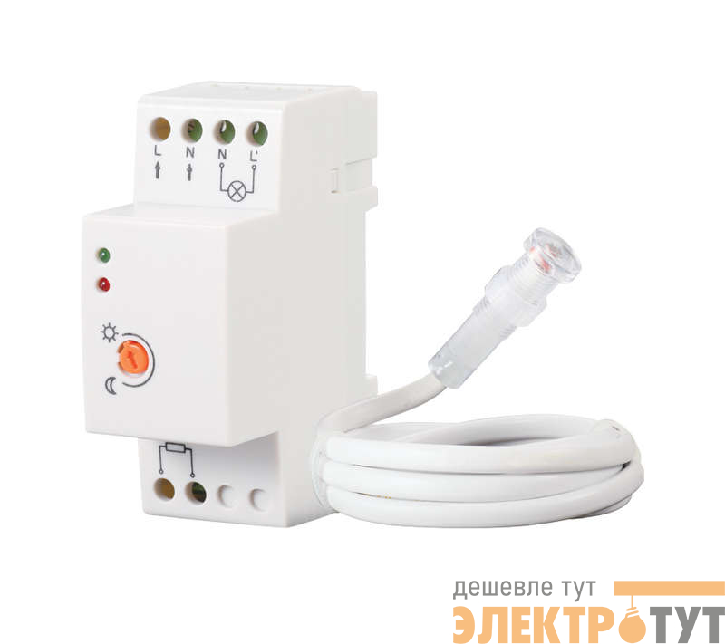 Фотореле FR-05 10А 5-50Лк IP44 на DIN-рейку с выносным фотодатчиком бел. Duwi 25874 2