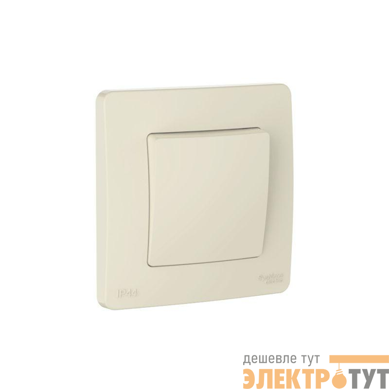 Переключатель 1-кл. СП Blanca 10А IP44 (сх.6) 250В молочн. SE BLNVS410602