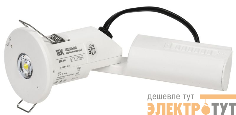 Светильник светодиодный ДПА 060 IP20 3ч аварийный непостоянного действия IEK LDPA0-060-3-20-K01