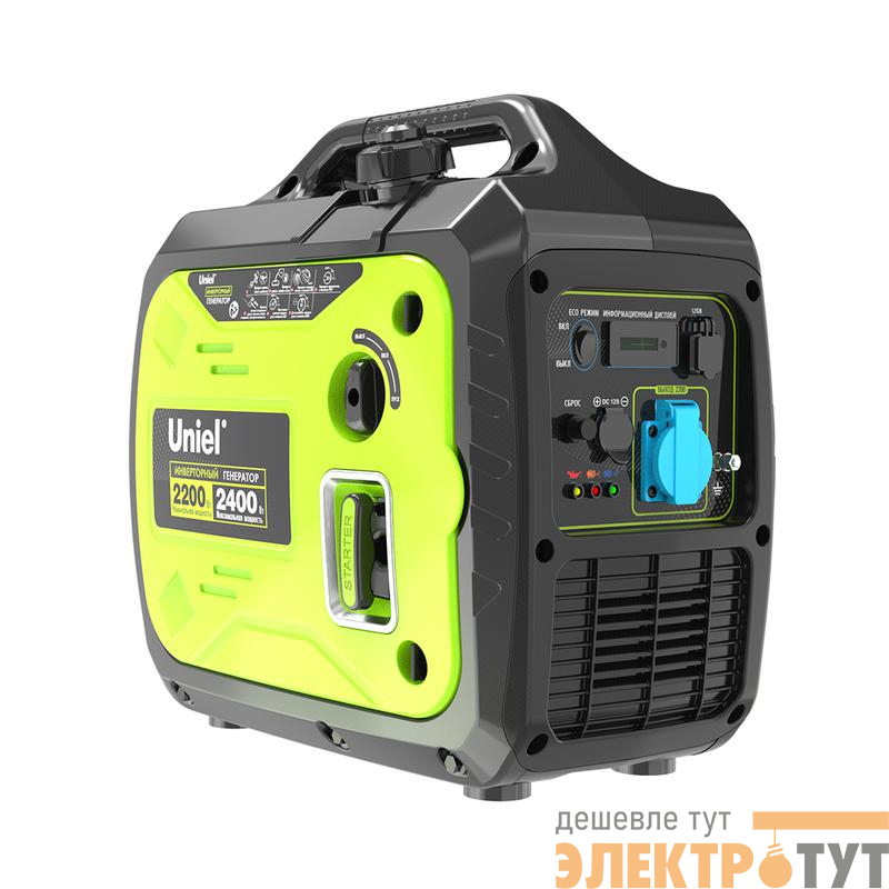 Генератор бензиновый инверторный URS-P2800i 1ф макс. мощность 2.4кВт ручной стартер TM Uniel UL-00012853