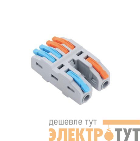 Клемма монтажная СМК PTC-2P 4224 450В 32А 0.08-2.5(4.0)кв.мм JazzWay 5074002