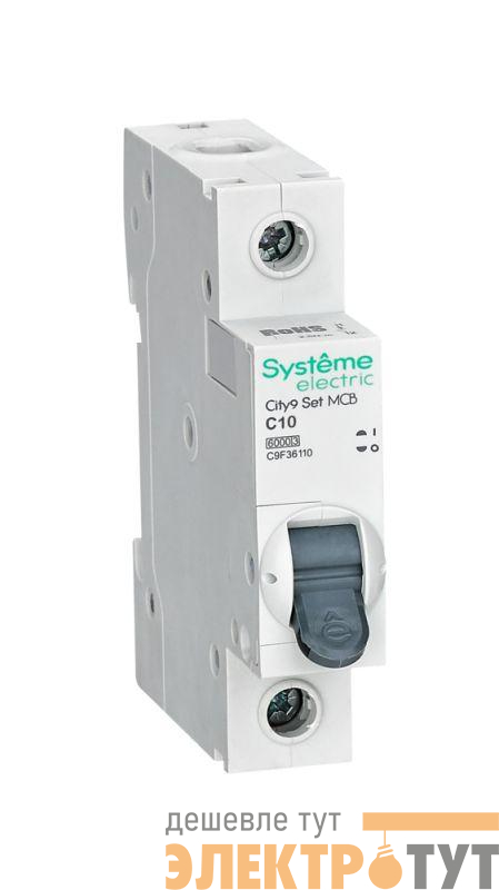 Выключатель автоматический 1п City9 Set (АВ) C 10А 6кА 230В SE C9F36110