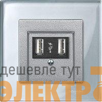 Рамка 1-м Merten стекло бриллиант серебро SchE MTN4010-3260