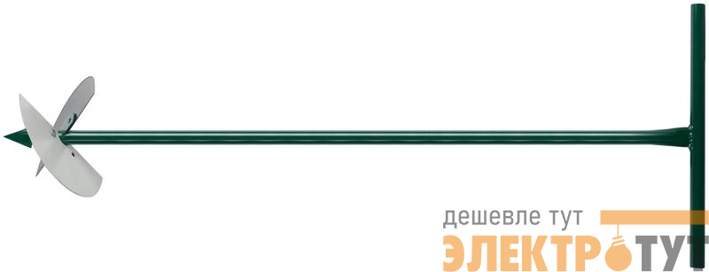Бур садовый L1000мм 2 насадки 150мм и 200мм КУРС 77241