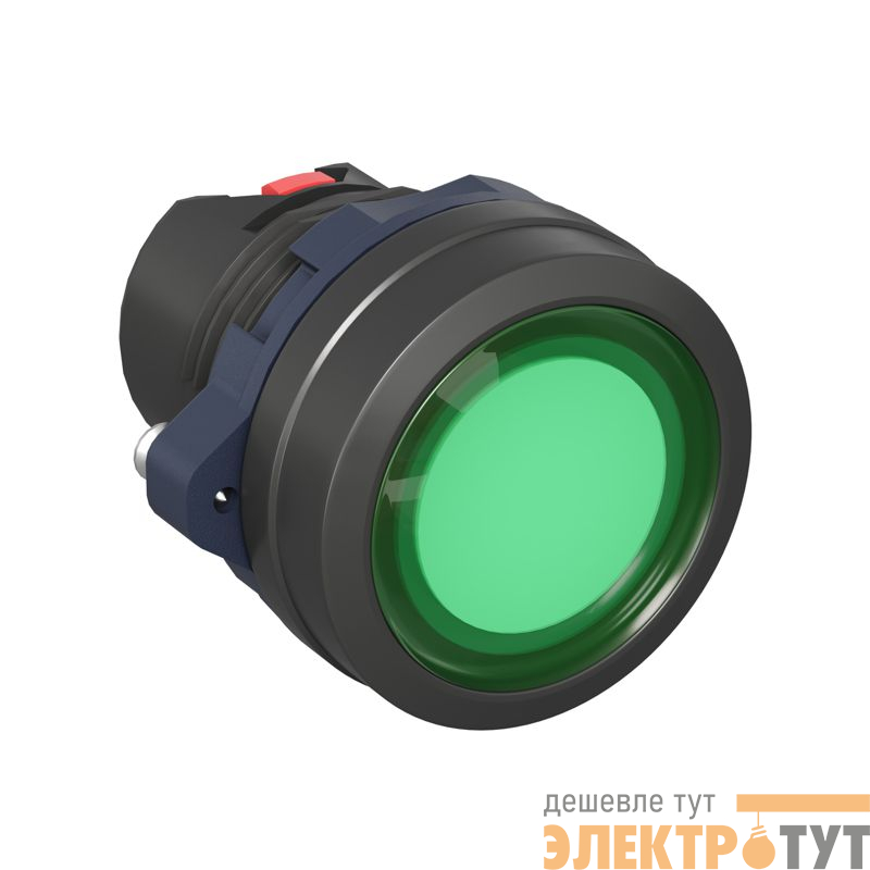 Головка кнопки плоская прозрачная с фиксацией зел. DKC M22P-FLLGP