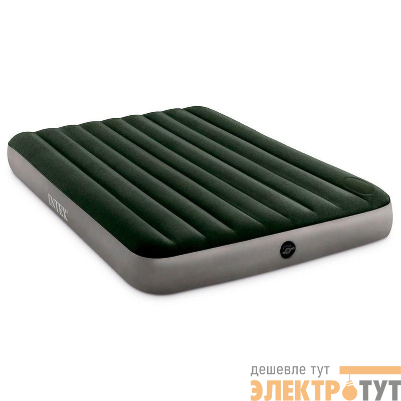 Матрас надувной 152х203х25см+встр. ножной насос (64763) INTEX 6941057418476