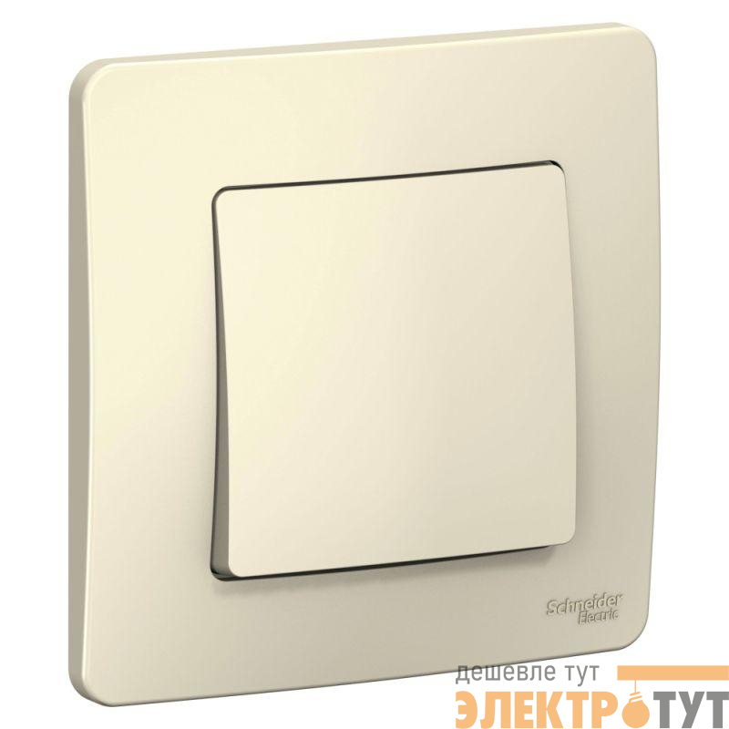 Выключатель 1-кл. СП Blanca 10А IP20 (сх. 1) 250В молочн. SE BLNVS010102