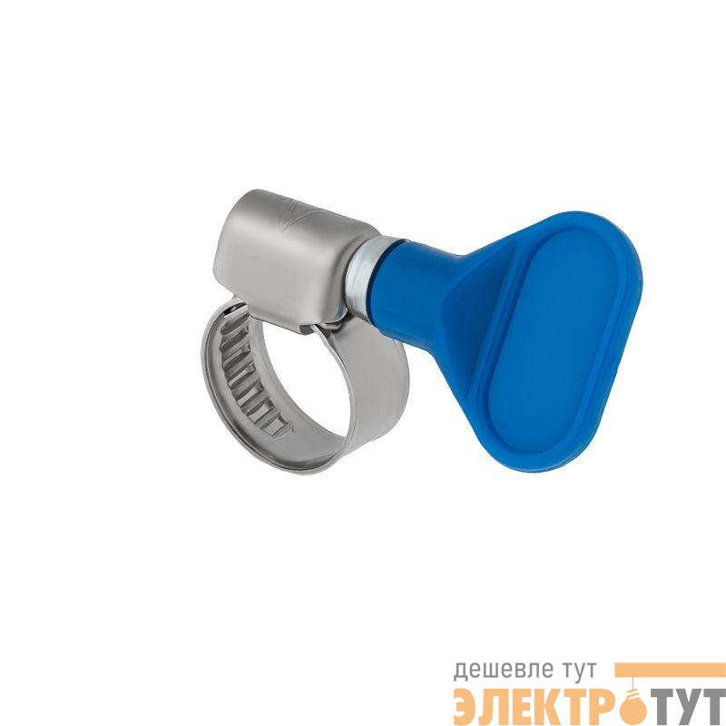 Хомут червячный 10-16/9-0.7мм с ключом нержавеющая сталь W2 Rexant 07-0710-1