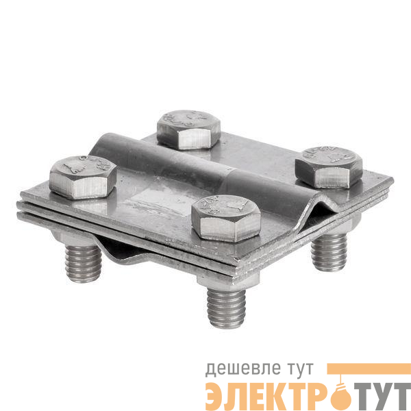 Зажим крестовидный прут-прут (3 пластины 57х57мм) Ni PROxima EKF lp-55758-ni