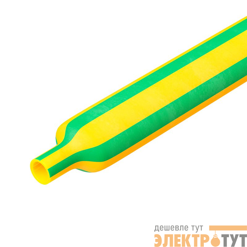 Трубка термоусаживаемая огнестойкая в рул. 25.4/12.7мм желт./зел. DKC TN2RL201R254FRYGN