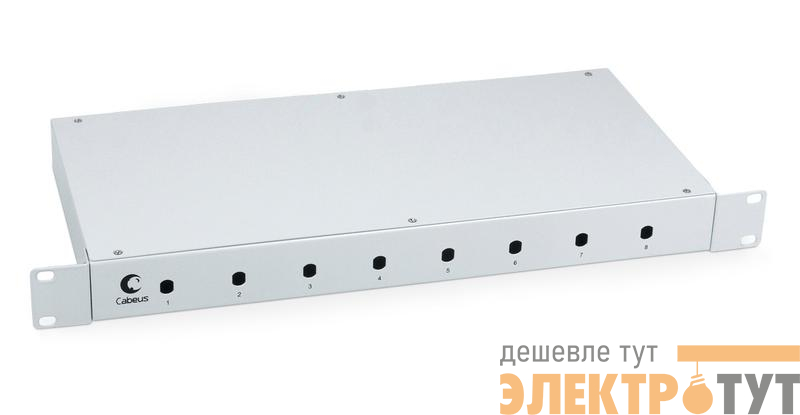 Кросс бокс оптический FO-19-8ST 19дюйм Cabeus 7034c