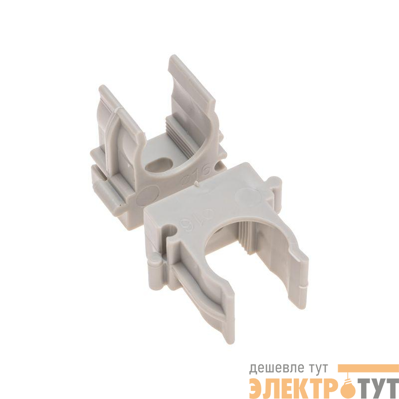 Держатель для труб (клипса) d16мм для монтажного пистолета сер. Rexant 28-0416-1
