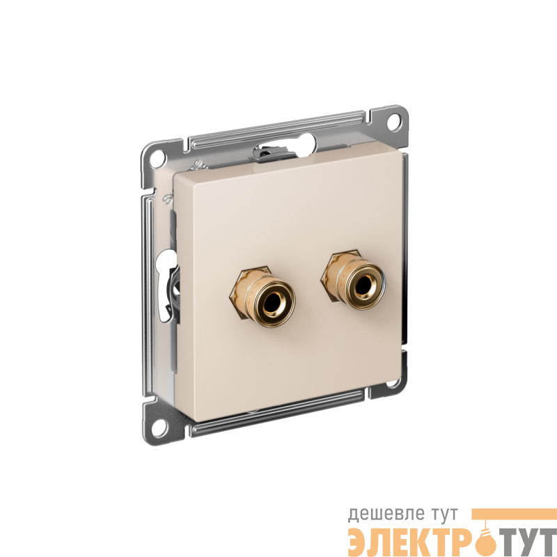 Розетка аудио 2-м AtlasDesign беж. SE ATN000287