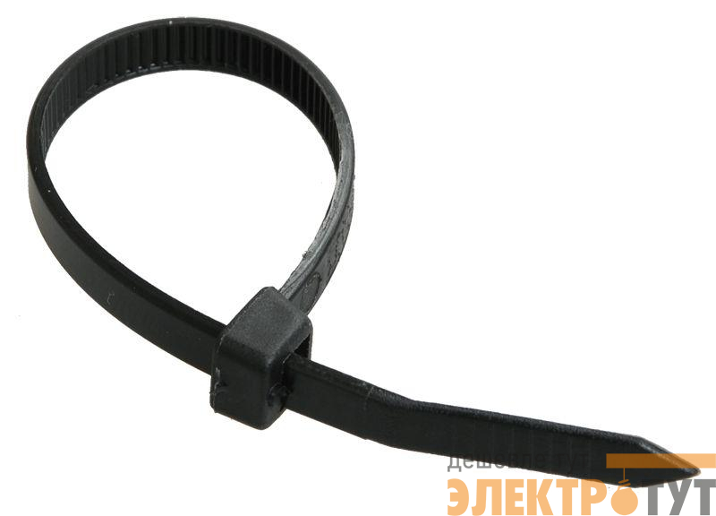 Хомут кабельный 2.5х200 нейл. черн. (уп.100шт) IEK UHH32-D025-200-100