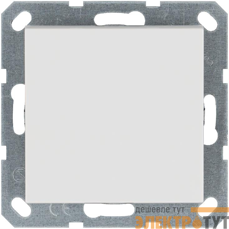 Кнопка звонка 1-кл. 10А IP20 механизм бел. глянцевый Jasmart G3010W