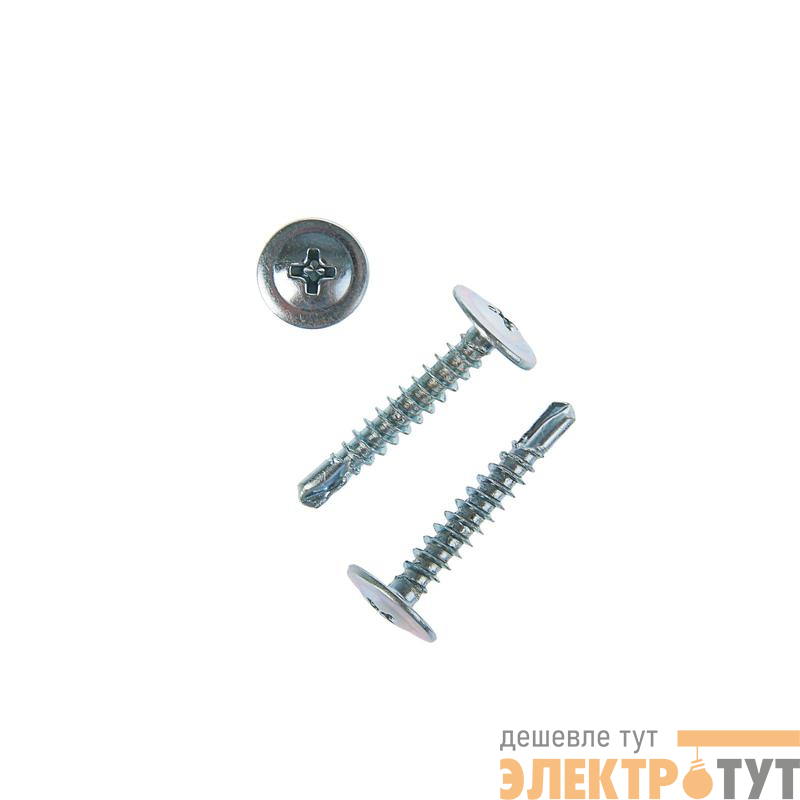 Саморез усиленный для тонкого метал. листа со сверлом 4.2х25 (пакет) (уп.12шт) Zitar 102400