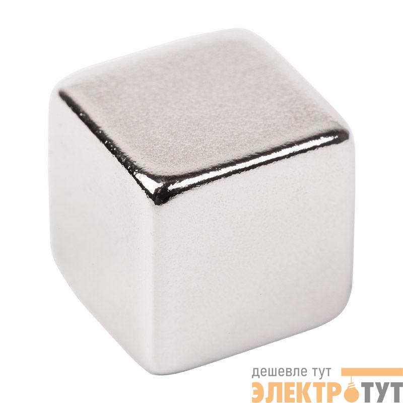 Магнит неодимовый куб 10х10х10мм сцепление 4.5кг (блист.2шт) Rexant 72-3210