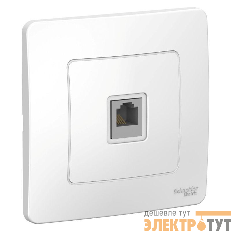 Розетка телефонная 1-м СП Blanca RJ11 бел. SE BLNIS011001