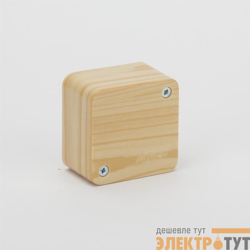 Коробка распределительная ОП 55х55х32мм IP40 сосна (светл. основа) Ruvinil 65002-27М
