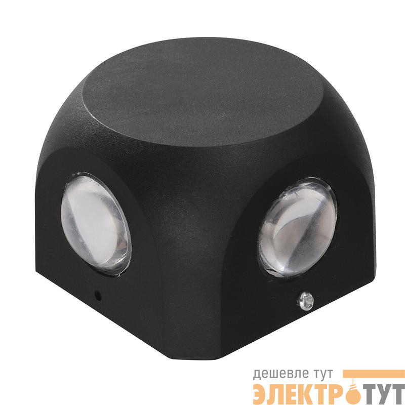 Светильник светодиодный ULU-P30D-4W/4000K IP65 BLACK 4000К уличный архитектурный накладной черн. Uniel UL-00010521