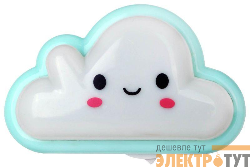 Светильник светодиодный NL-178 "Облако" 220В ночник с выкл. бел. Camelion 12534