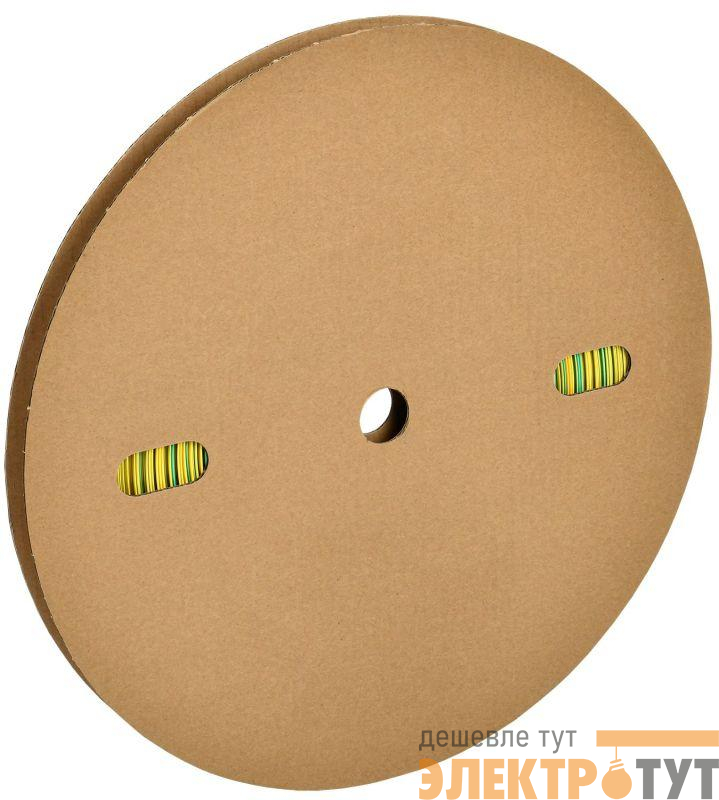 Трубка термоусадочная ТТУ нг-LS 6/3 желт./зел. (уп.200м) IEK UDRS-D6-100-K52