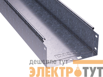 Лоток листовой неперфорированный 400х100 L2000 сталь 1мм DKC 35115