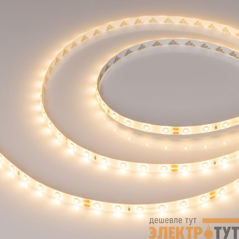 Лента светодиодная RTW-SE-A60-8mm 24В Warm 2700К 4.8Вт/м IP65 2835 герметичная (уп.5м) Arlight 055407