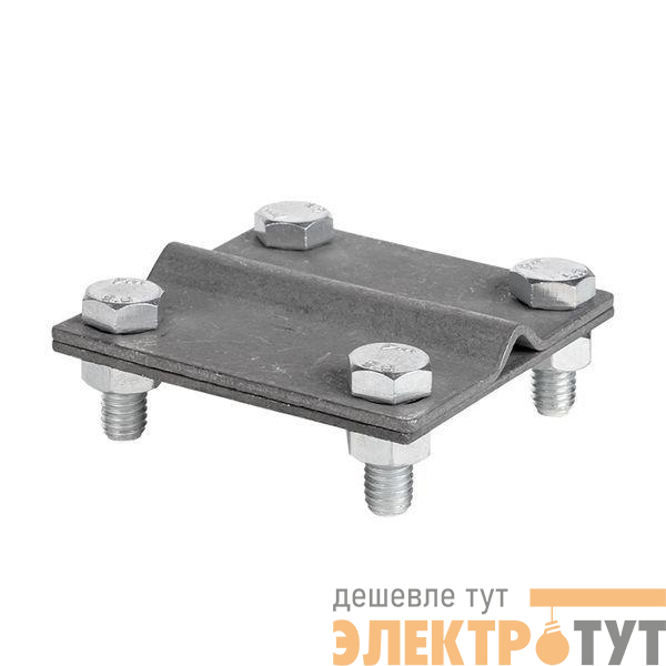 Зажим универсальный полоса-прут П-40 (4 отверстия пластина 70х70мм) HZ EKF lp-55922