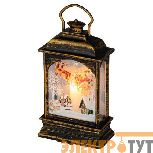 Светильник светодиодный новогодний "Новогодние истории" настольный динамич. 13см Эра Б0060475