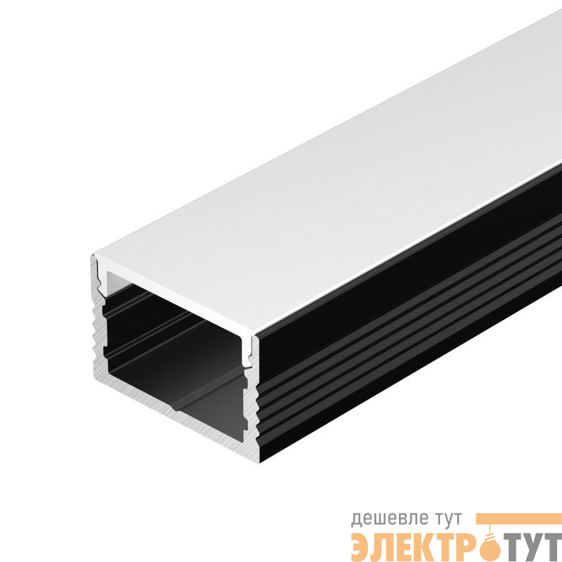 Профиль SL-SLIM15-H10-2000 BLACK L2000 алюм. Arlight 056908