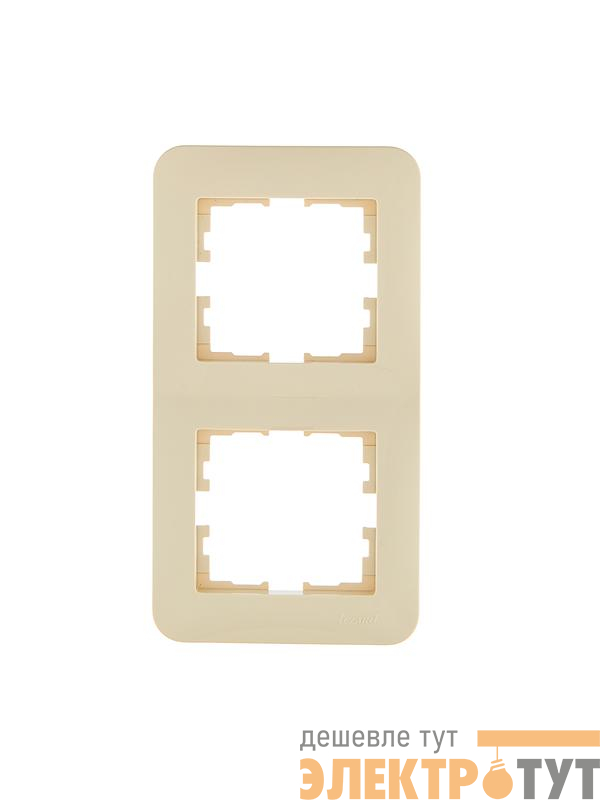 Рамка 2-м ASTI вертикал. крем. LEZARD 7081-0300-152
